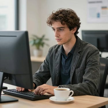 man standing near balcony