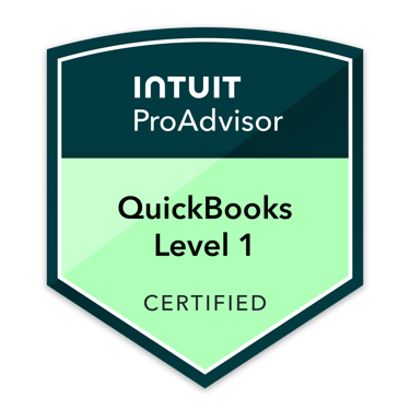 QuickBooks Level 1 Certified