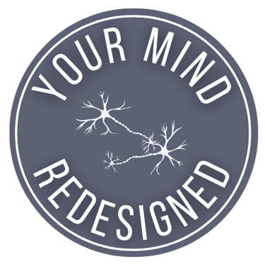 Your Mind Redesigned Logo - neural pathways in a circular logo style
