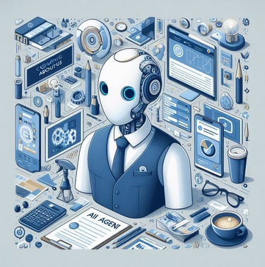 Agente "robo" atarefado