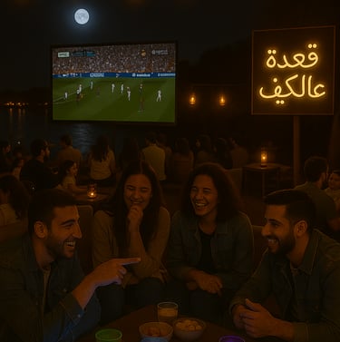 a group of people sitting at a table with drinks