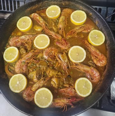 espectacular paella de encargo