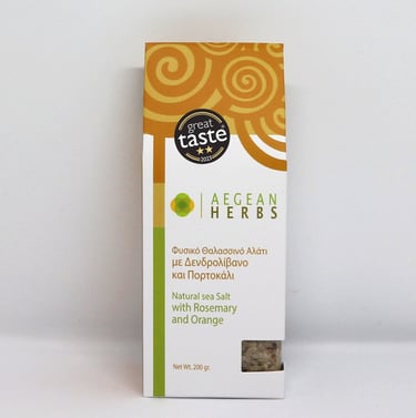 Aegean Herbs - Αλάτι με Δενδρολίβανο και Πορτοκάλι