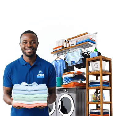 SERVICE DE LAVAGE FIABLE ET RAPIDE POUR VOS VÊTMENTS.