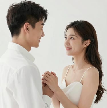 A candid and emotional wedding moment, high-key photography style with bright #FDFDFD light, capturing a spontaneous glance and profound connection, minimalist framing.