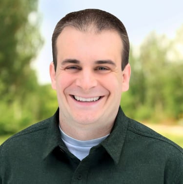 a man with a green shirt and a white shirt