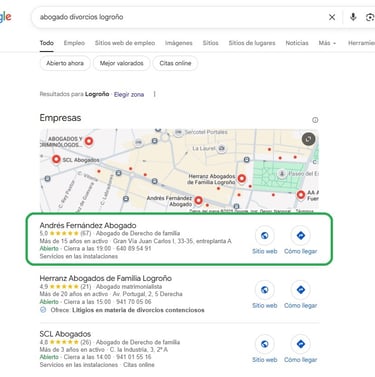 agencia seo local logroño para abogados