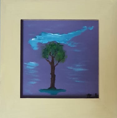 Réf : SUR240621. L'arbre. 21x21cm. 45€.
