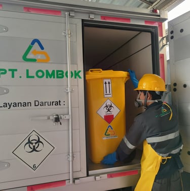 Pendampingan berkala terkait pengelolaan limbah B3 infeksius