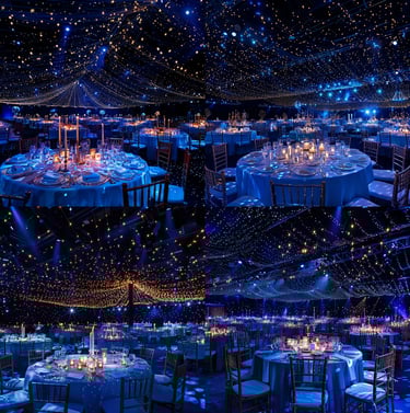 night under the stars with fairly twinkle lights