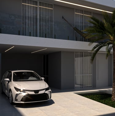 3D Arquitetônico renderizado Fonte: Nicole Martins Arquitetura