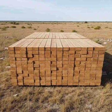 85x85 mm and 90x90 mm eucalyptus pallet stringers, industry standard 2400 mm length for export pallets