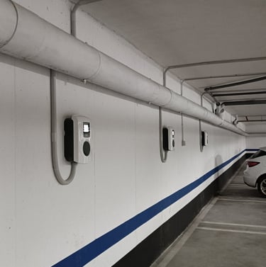 Cargadores Alfen en pared