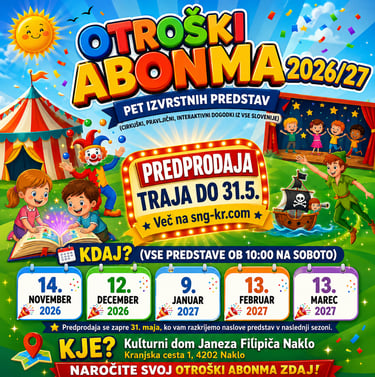 Otroški abonma Naklo 2026/27