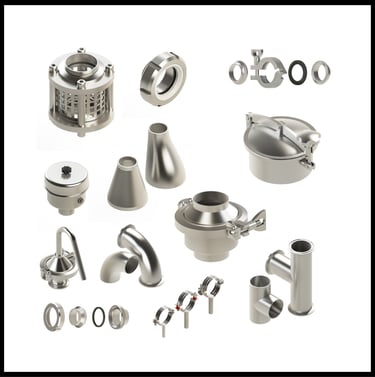 Wilco SS 316 Food Grade Fittings - Hygienic Fittings for Food Processing - Distributed by MA Jinnah Trading LLC Middle East