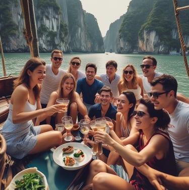 A large map is spread out on a table, surrounded by various stationery items including notebooks, pens, pencils, a highlighter, and brochures or travel-related pamphlets. The scene suggests planning, mapping out a journey, or organizing travel details.