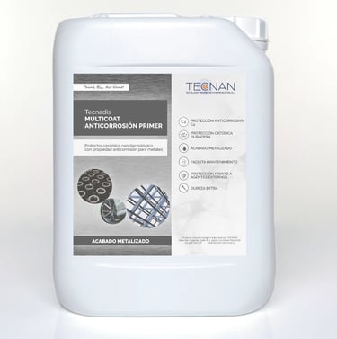 Bidón de Tecnadis Multicoat Anticorrosión, nanotecnología para la protección de metales