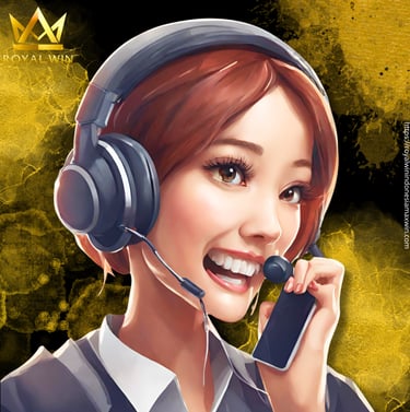 a woman in a headset with a headset and a phone