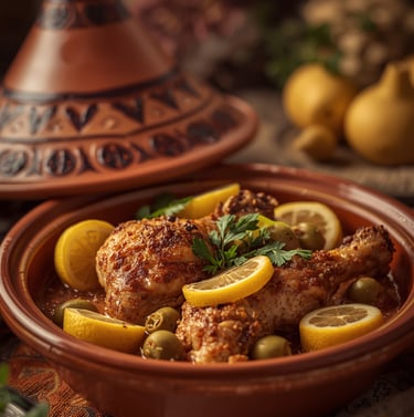 Moroccan chicken tagin