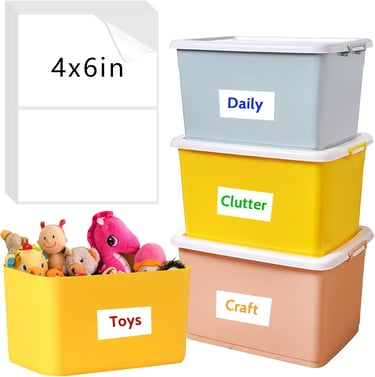 Large labels for your storage bins