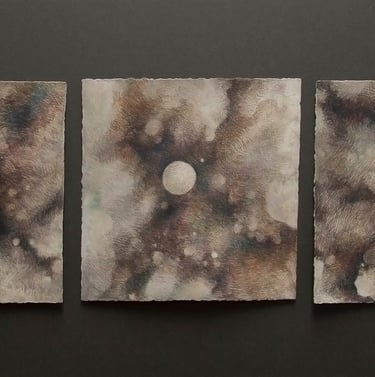 "Three Sisters" Colored Pencil on Paper $400
