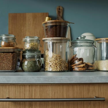 Kitchen Glassware storage