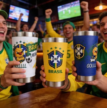 Copo Termico 473ml Personalizado Brasil Com