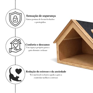 Rampa Casa de Gato Toca Para Gatos Arranhador 