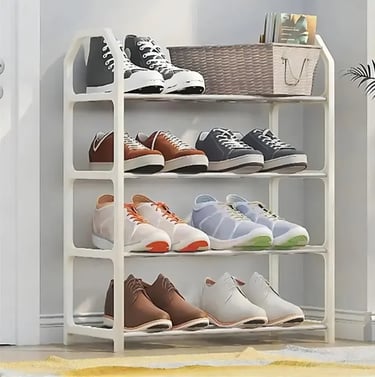 Sapateira Pequena 4 Andares Organizadora Branco