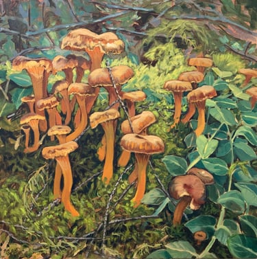 Out on the Town - Painting by Mary Morey