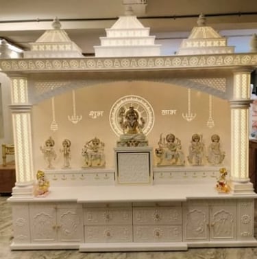 white corian temple 3d desing