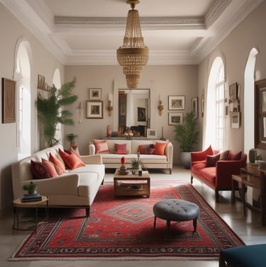 Bright living room with modern inventory