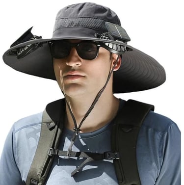 solar wide brim fan hat