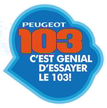 Stickers Pub Peugeot 103