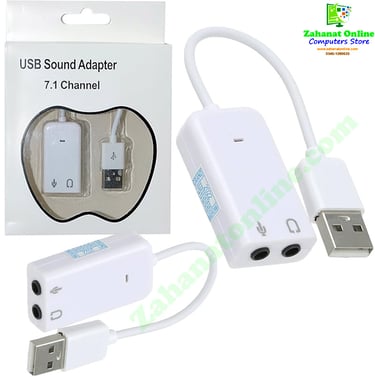 USB Sound Adapter 7.1 Channel with Dual 3.5mm Ports zahanatonline.com