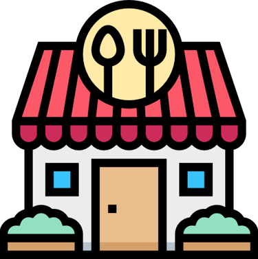 Restaurant owner reviewing customer feedback using digital technology