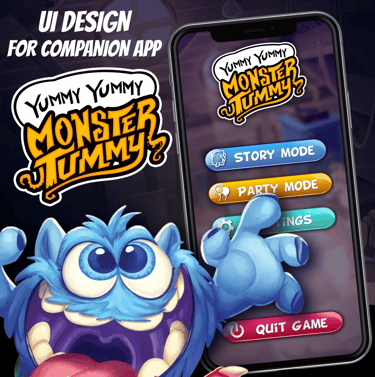 UI Design for Yummy Yummy Monster Tummy