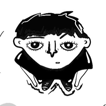  Ilustración dibujada en blanco y negro de una niña que mira hacia arriba