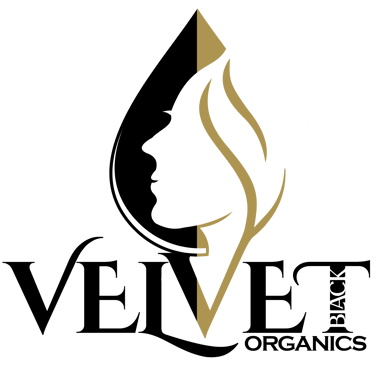 a black and gold logo with a black and white background