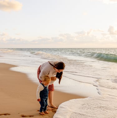 photographie d'une famille au cap ferret