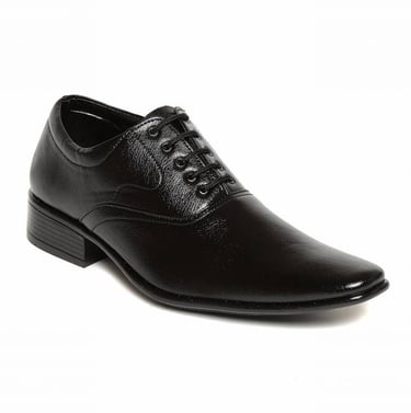 zapato color negro para hombre en piel de cabra