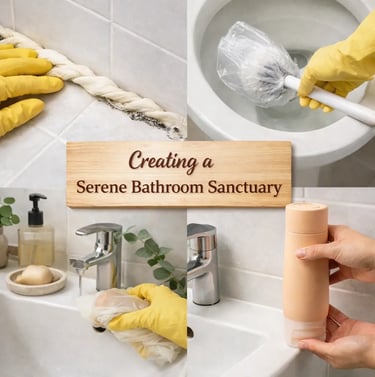 Bathroom mold removal, toilet unclogging, and zero-waste bottle storage hacks