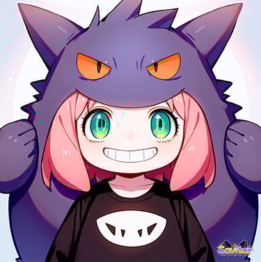 Anya Forger y Gengar