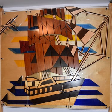 SEA WOLF pic-3 art plexi sections-1 baltic birch back-supports-richWOODart.com-63"x43" 150 lbs.+