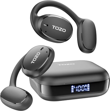 TOZO OpenEgo Auriculares Inalámbricos Bluetooth USB Tipo C IPX5 Negro