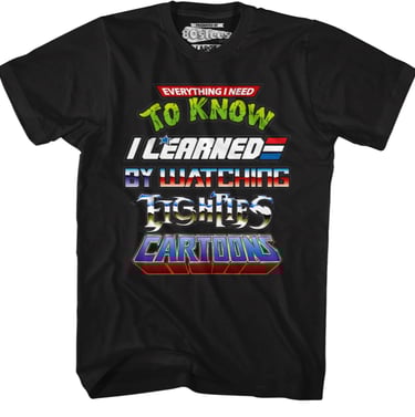 Everything I Need To Know Eighties Cartoons Shirt