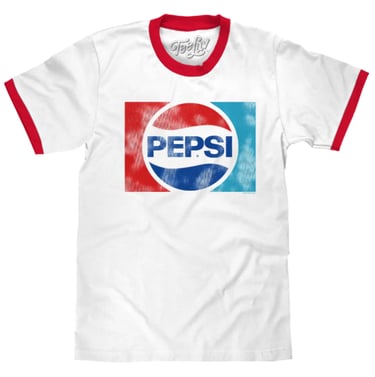 Vintage Logo Pepsi Ringer Shirt