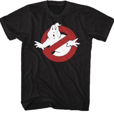No Ghost Logo Real Ghostbusters T-Shirt from 80sTees.com