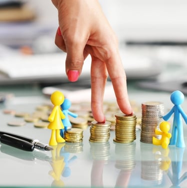 imagem ilustrativa de moedas fazendo referência ao investimento .