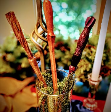Harry Potter Wedding Place Setting wands